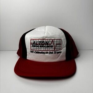 Vintage Buick Alton 1980s White Red Mesh‎ Trucker Snapback Hat Adjustable USA